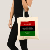 Stijlvol gepersonaliseerd NGUZO SABA Happy Kwanzaa Tote Bag (Voorkant (product))