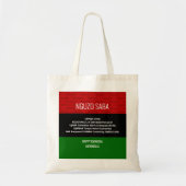 Stijlvol gepersonaliseerd NGUZO SABA Happy Kwanzaa Tote Bag (Voorkant)