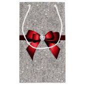 Stijlvol Glitzy Sequins Bow & Ribbon Klein Cadeauzakje (Achterkant)