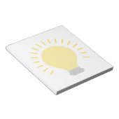 Stijlvol gloeilamp notitieblok (Schuin)