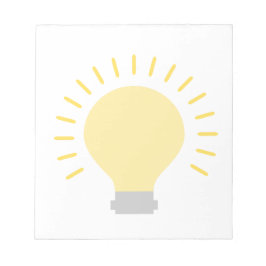 Stijlvol gloeilamp notitieblok