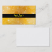 Stijlvol goud en moderne zwarte trendy visitekaartje (Voorkant / Achterkant)