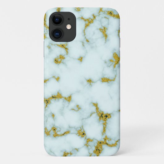 Stijlvol goud en witte marmer | Aangepaste telefoo Case-Mate iPhone Case (Achterkant)