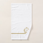 Stijlvol gouden luxe lijst en kroon bad handdoek (Handdoek)