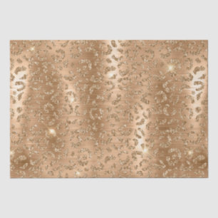 Stijlvol goudglitter Wild Leopard Spots Patroon Tissuepapier