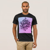 Stijlvol Gradient Typography T-shirt voor Heren (Voorkant volledig)