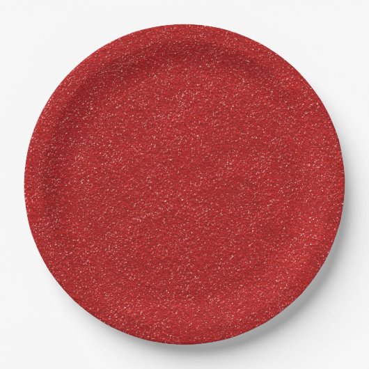 Stijlvol grafisch rood glitterpapier, Bord (Voorkant)