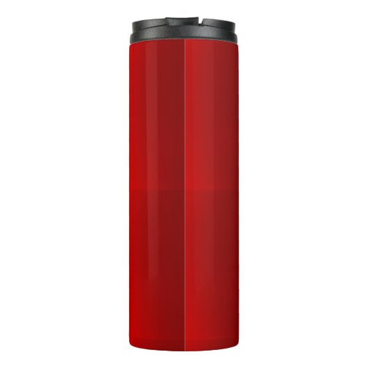 Stijlvol grijs monogram thermosbeker (Achterkant)