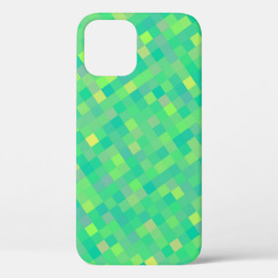 Stijlvol, groen/geel roestvrij patroon iPhone 12 hoesje