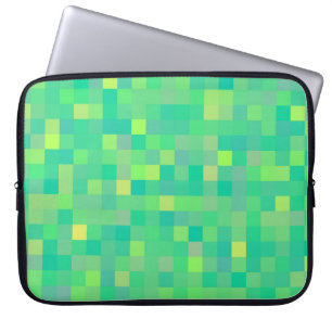 Stijlvol, groen/geel roestvrij patroon laptop sleeve