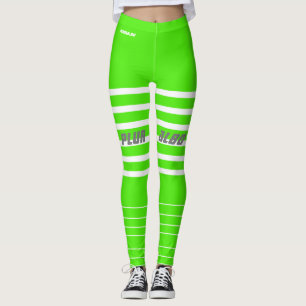 Stijlvol, groen, monogrammen werkout leggings