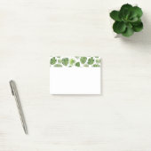 Stijlvol groen tropisch lederpatroon post-it® notes (Kantoor)