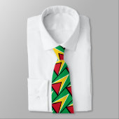 Stijlvol GUYANA FLAG Scripts Monogram Stropdas (Gebonden)