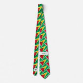 Stijlvol GUYANA FLAG Scripts Monogram Stropdas (Achterkant)