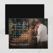 Stijlvol Handgeschreven sparen de Aankondiging van (Voorkant / Achterkant)