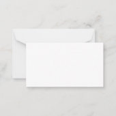 stijlvol handschrift rsvp qr code bruiloft foto notitiekaartje (Achterkant)