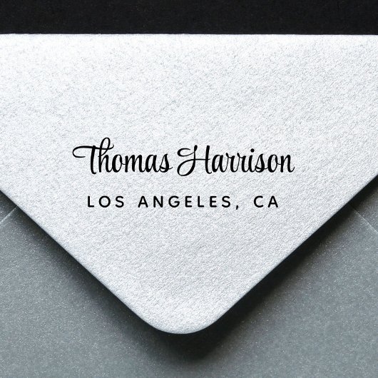 Stijlvol handtekening script monogram  zelfinktende stempel