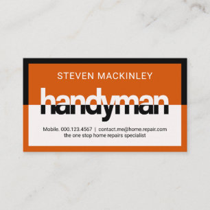 Stijlvol Handyman Uithangbord Frame Visitekaartje
