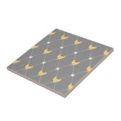 Stijlvol Harlequin Chicken Pattern Tegeltje (Zijkant)