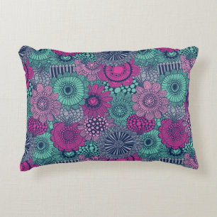 Stijlvol heldere patroon van prachtige bloemen accent kussen