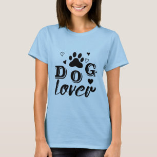 Stijlvol Hondenliefhebber Design met Paw Print en T-shirt