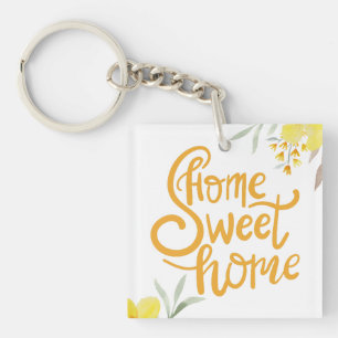 Stijlvol huis Sweet Home Custom Personal Business Sleutelhanger