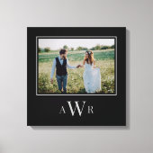 Stijlvol Initiaal Editable Color Wrapped Canvas Afdruk (Voorkant)