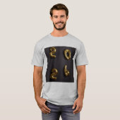 Stijlvol Jaar 2024 Mannen T-shirt (Voorkant volledig)