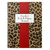 Stijlvol Jaguar Fur Pattern Custom Journal Notitieboek (Voorkant)