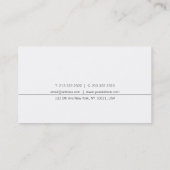 Stijlvol kalligrafiescript met minimalistische wee visitekaartje (Achterkant)