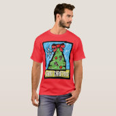 Stijlvol kerstbomen met Cartoon T-shirt (Voorkant volledig)