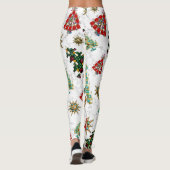Stijlvol kerstboomgaard Jewel Pattern White Leggings (Achterkant)