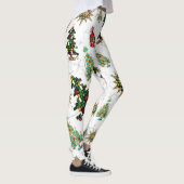 Stijlvol kerstboomgaard Jewel Pattern White Leggings (Rechts)