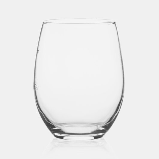 Stijlvol klassiek script elegant Weddenschap Custo Wijnglas Zonder Voet (Links)