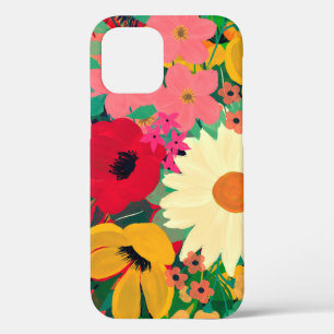 Stijlvol, kleurrijke Waterverf - Floral ontwerp iPhone 12 Hoesje