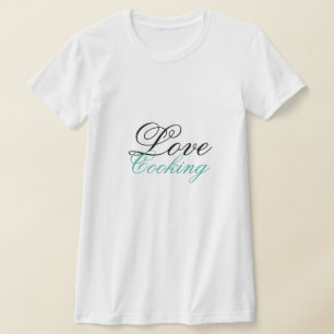 Stijlvol koken thema t-shirt
