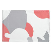 Stijlvol koraal roze Abstracte kunst Kussensloop (Achterkant)