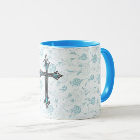  Stijlvol kruisje met Blue Mok Cup (Voorkant rechts)