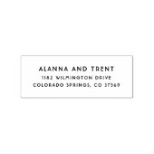 Stijlvol  kunstdeco-terugzendadres stempel (Afrduk)