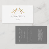 Stijlvol kunstdeco-visitekaartje visitekaartje (Voorkant / Achterkant)