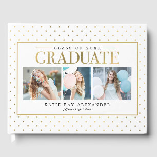 Stijlvol Label Graduation Party Guest Book Gastenboek