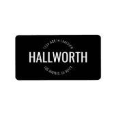 Stijlvol label retouradres (Voorkant)