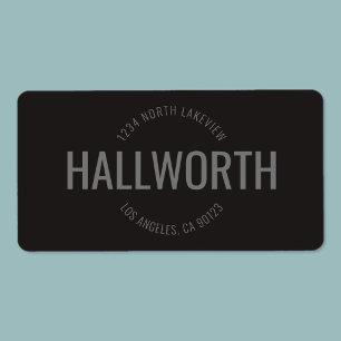 Stijlvol label retouradres