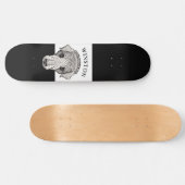 Stijlvol labrador Retriever aangepast skateboard (Horizontaal)