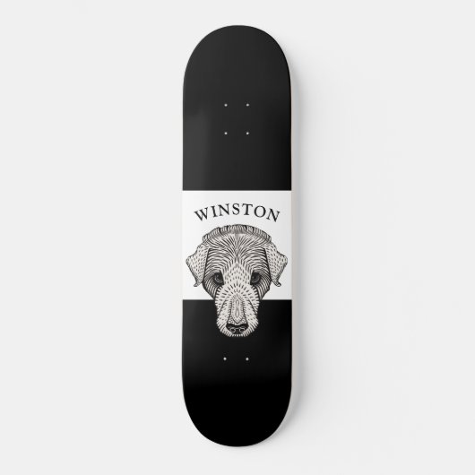 Stijlvol labrador Retriever aangepast skateboard (Voorkant)