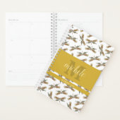 Stijlvol libel patroon monogram planner (Display)