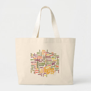Stijlvol, licht, geïnspireerd kunstontwerp grote tote bag