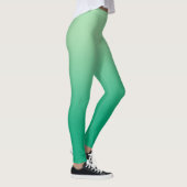 Stijlvol licht tot donkergroen verloop leggings (Rechts)