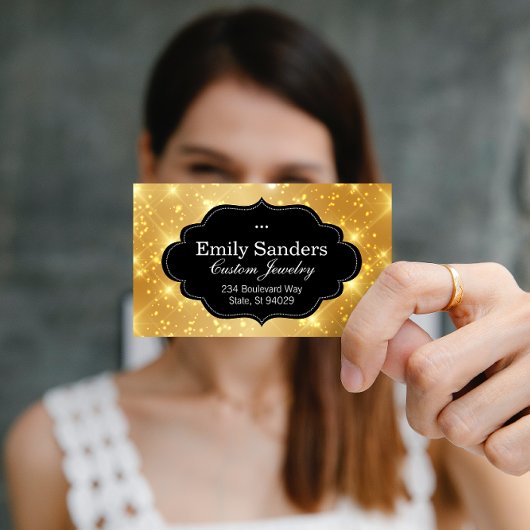 Stijlvol Lijst | Sparkle (goud) Visitekaartje