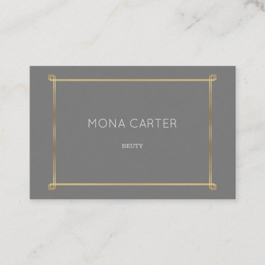 Stijlvol lijst visitekaartje (Voorkant)